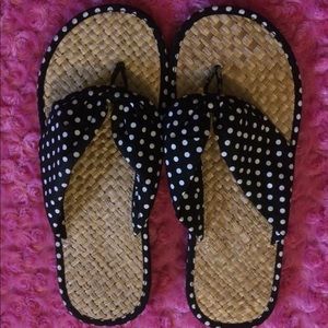 Polka Dot Flip Flops